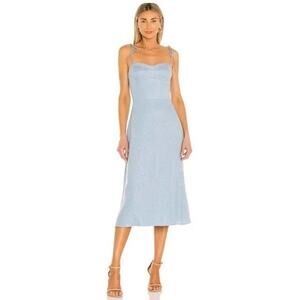 Amanda Uprichard X REVOLVE Cava Midi Dress Sky Blue S